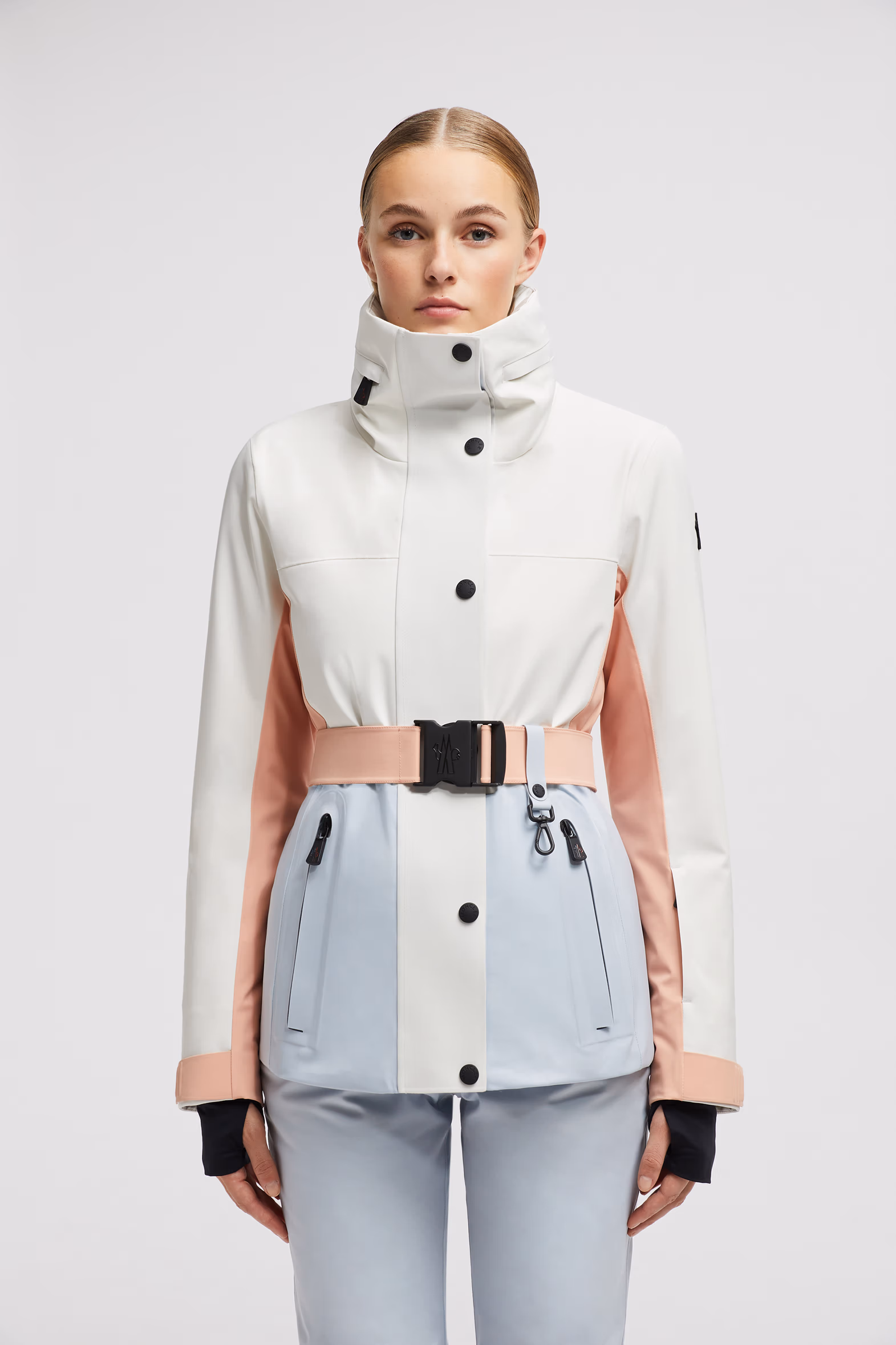 Chaqueta de esquí acolchada Hainets Mujer Verde Claro Moncler 3